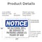 Signmission No Alcohol Will Be Served To Patrons, 24 in W x Rectangle, Plastic OS-2PACK-NS-P-1824-L-16008 - alternate 2